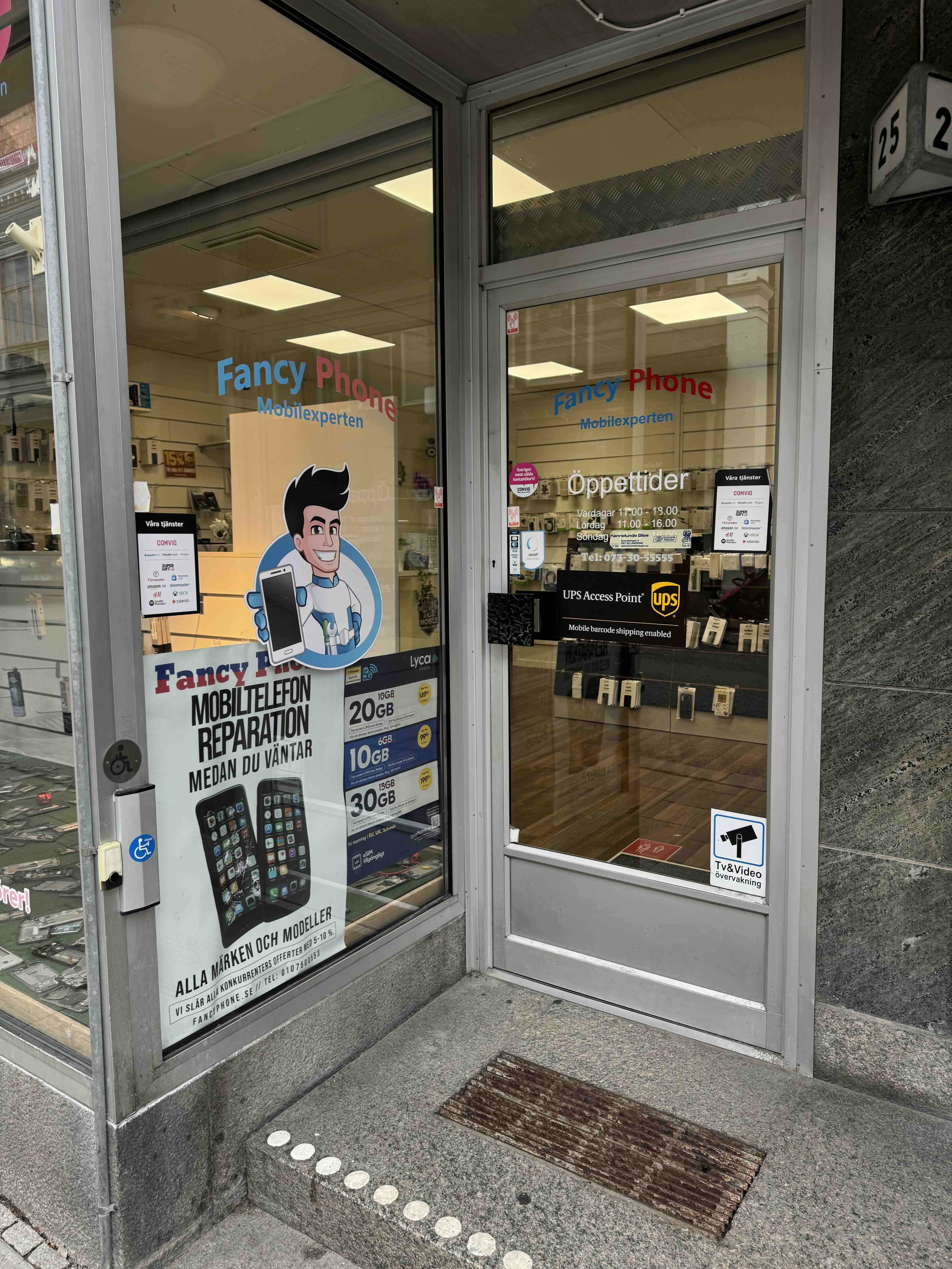Fancy Phone Skyltfönster Linköping - Professionell Mobilservice